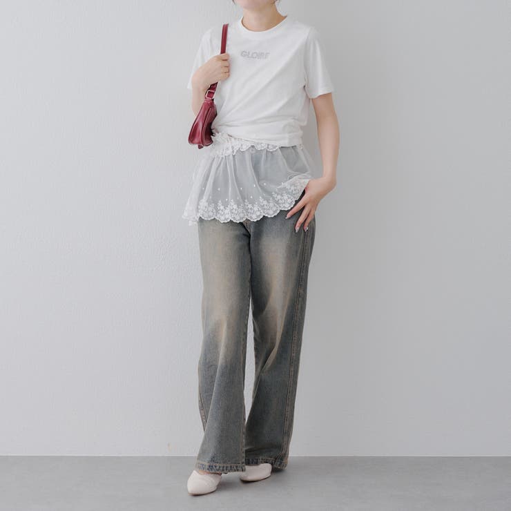 MARCHES】重ねぎ風スカラップレース[品番：NCLW0016379]｜NICE CLAUP