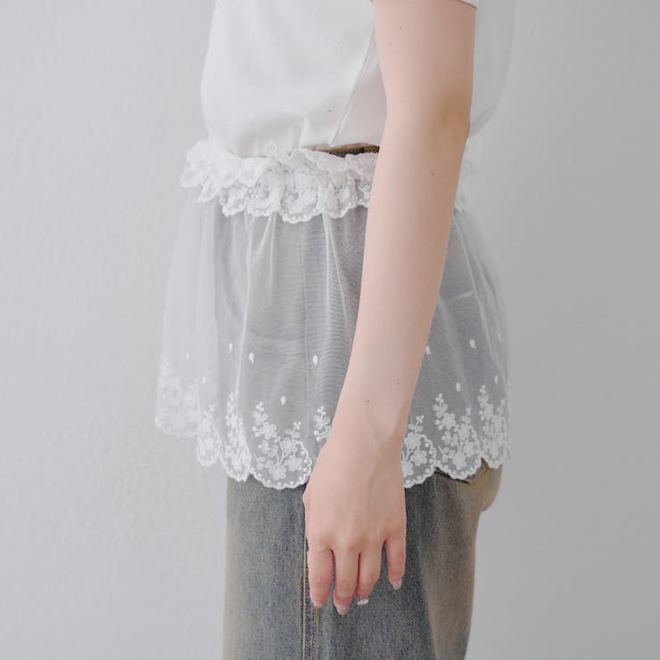 MARCHES】重ねぎ風スカラップレース[品番：NCLW0016379]｜NICE CLAUP