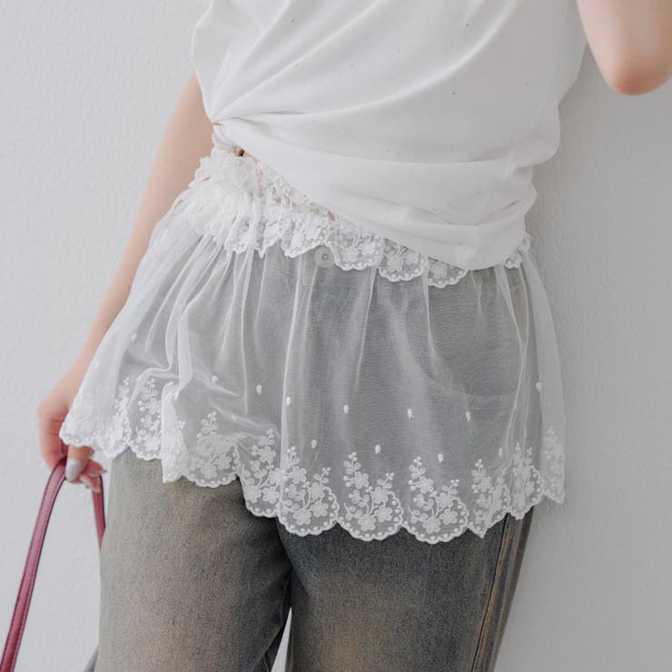 MARCHES】重ねぎ風スカラップレース[品番：NCLW0016379]｜NICE CLAUP
