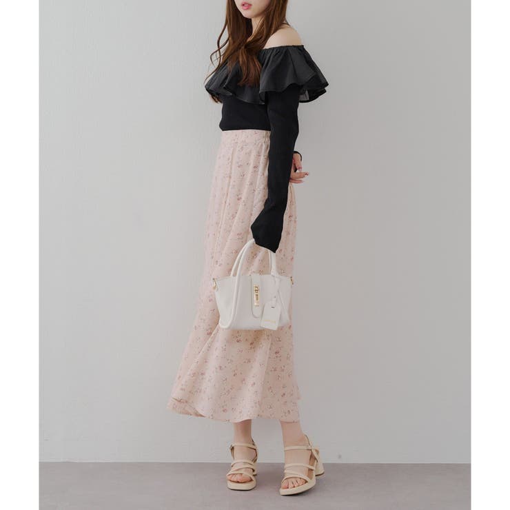 小花プリントマーメイドスカート | NICE CLAUP / OLIVE des OLIVE　OUTLET | 詳細画像28 