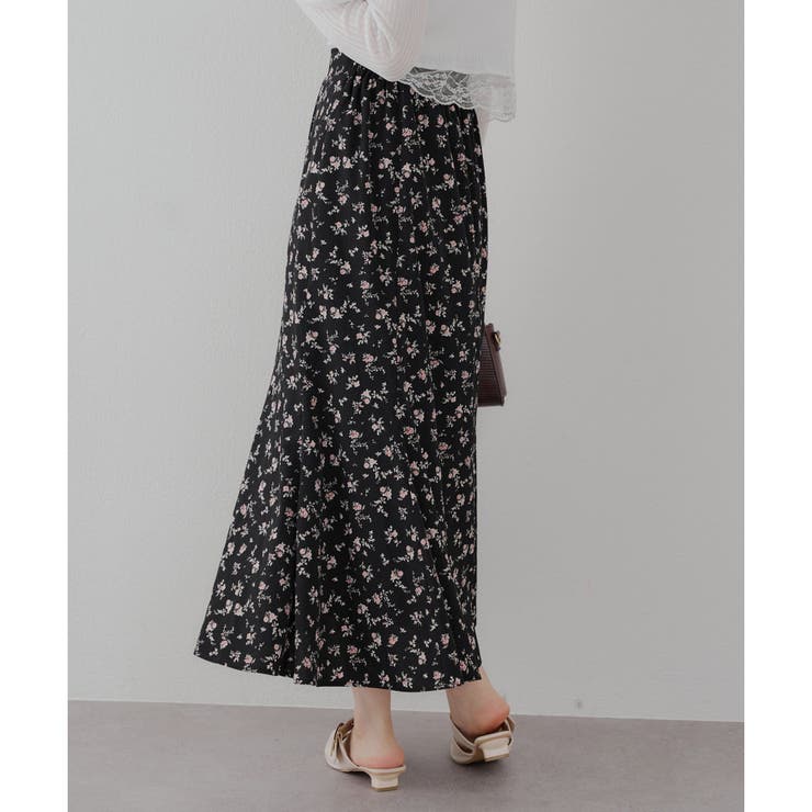 小花プリントマーメイドスカート | NICE CLAUP / OLIVE des OLIVE　OUTLET | 詳細画像17 