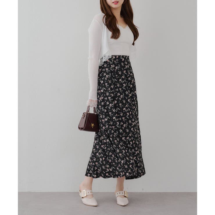 小花プリントマーメイドスカート | NICE CLAUP / OLIVE des OLIVE　OUTLET | 詳細画像20 