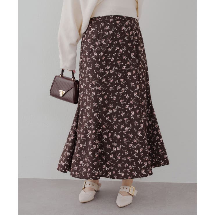 小花プリントマーメイドスカート | NICE CLAUP / OLIVE des OLIVE　OUTLET | 詳細画像8 