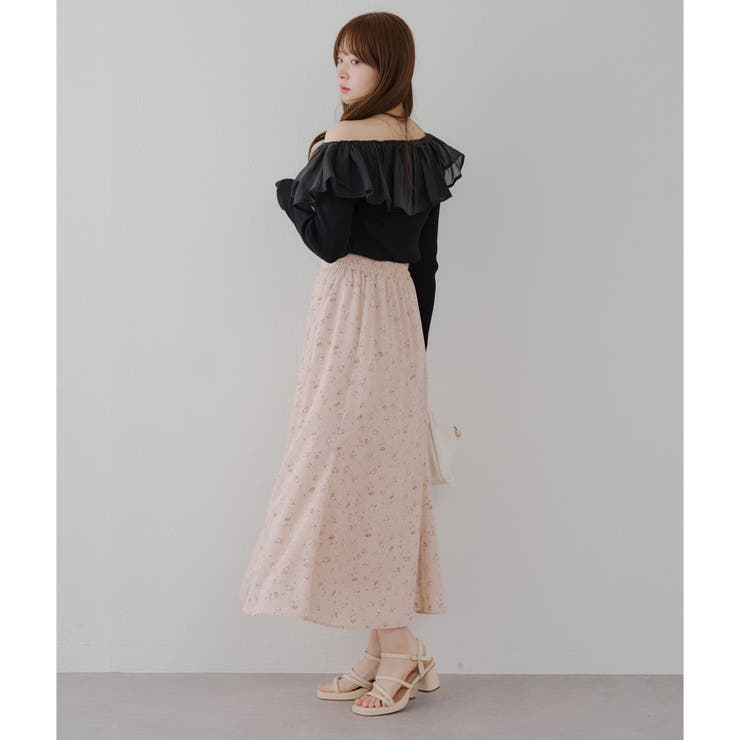 小花プリントマーメイドスカート | NICE CLAUP / OLIVE des OLIVE　OUTLET | 詳細画像6 