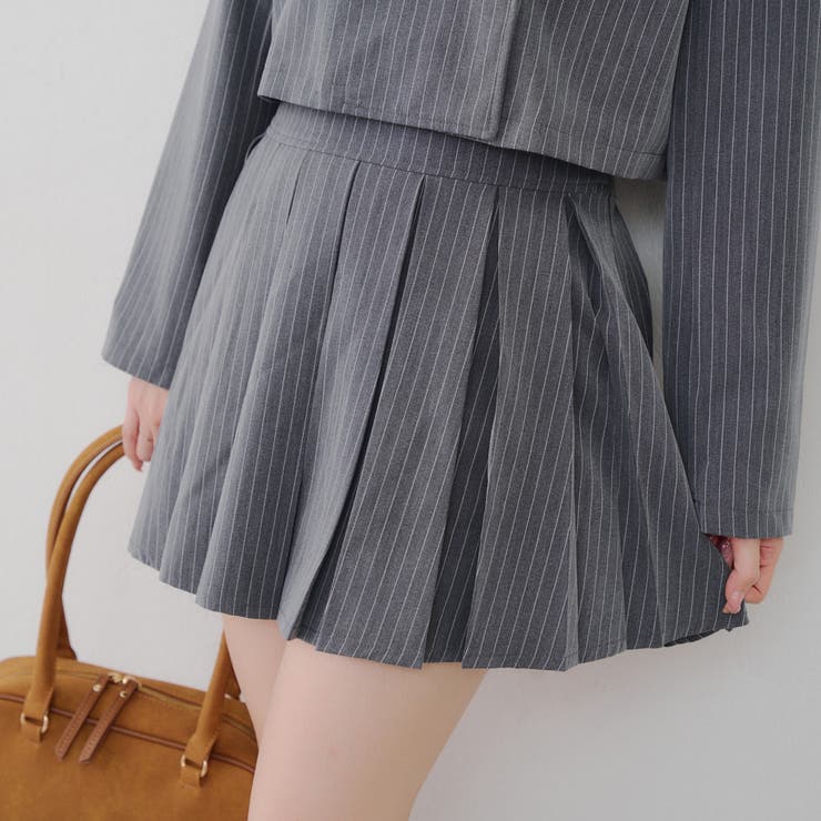 【セットアップ対応】BOXプリーツミニスカート | NICE CLAUP / OLIVE des OLIVE　OUTLET | 詳細画像1 