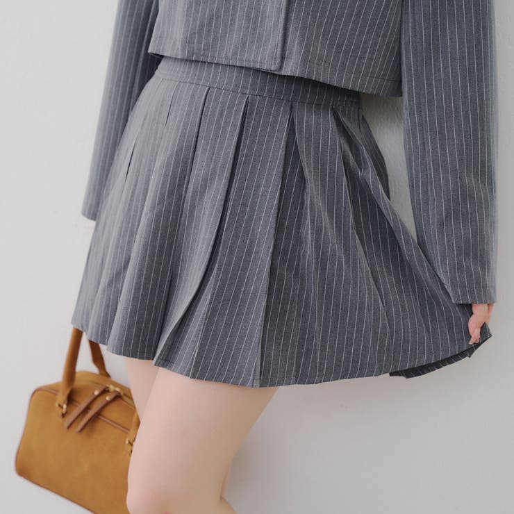 【セットアップ対応】BOXプリーツミニスカート | NICE CLAUP / OLIVE des OLIVE　OUTLET | 詳細画像2 