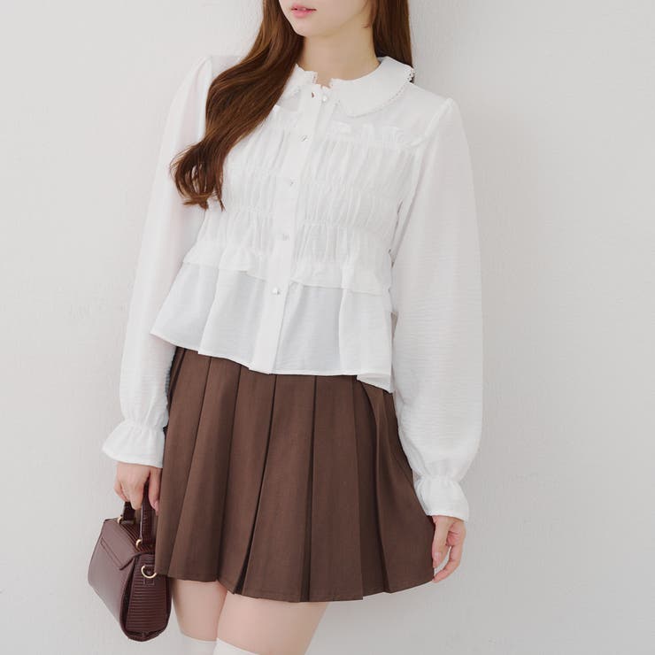 【セットアップ対応】BOXプリーツミニスカート | NICE CLAUP / OLIVE des OLIVE　OUTLET | 詳細画像17 