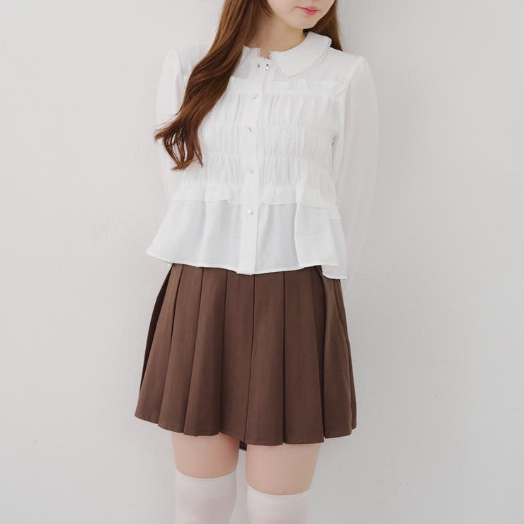 【セットアップ対応】BOXプリーツミニスカート | NICE CLAUP / OLIVE des OLIVE　OUTLET | 詳細画像20 