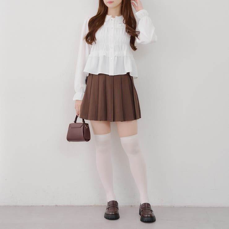 セットアップ対応】BOXプリーツミニスカート[品番：NCLW0016730]｜NICE