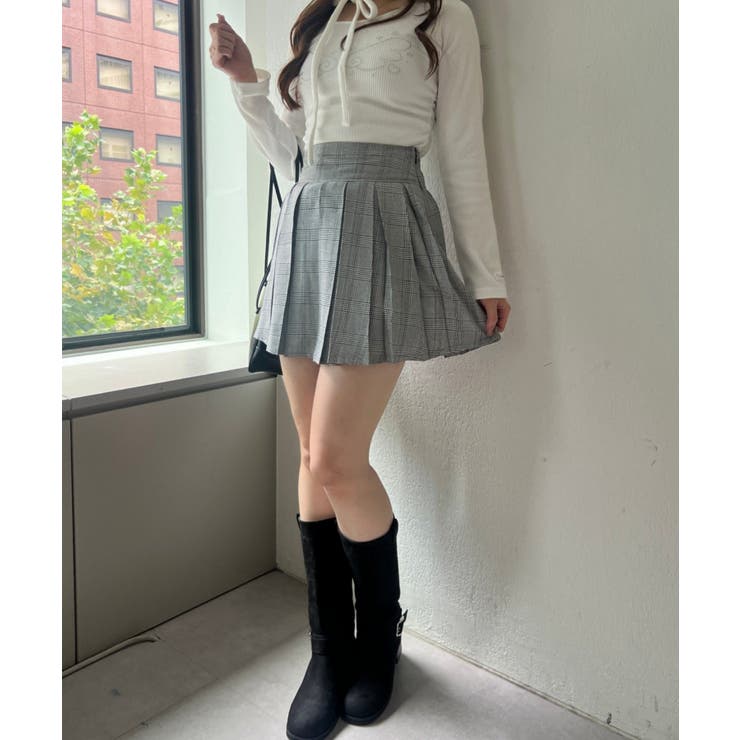 【セットアップ対応】BOXプリーツミニスカート | NICE CLAUP / OLIVE des OLIVE　OUTLET | 詳細画像34 