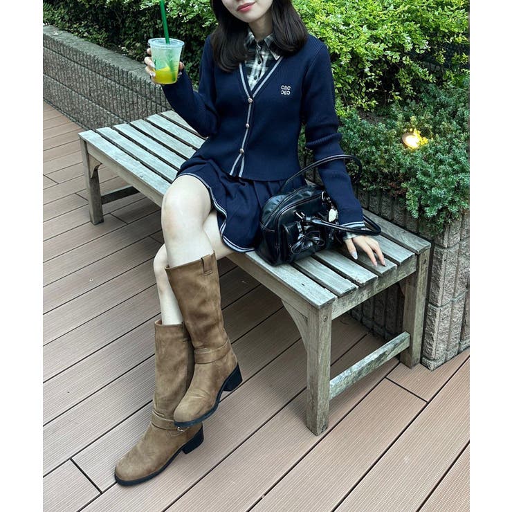 【セットアップ対応】裾ライン入りプリーツミニスカート | NICE CLAUP / OLIVE des OLIVE　OUTLET | 詳細画像5 