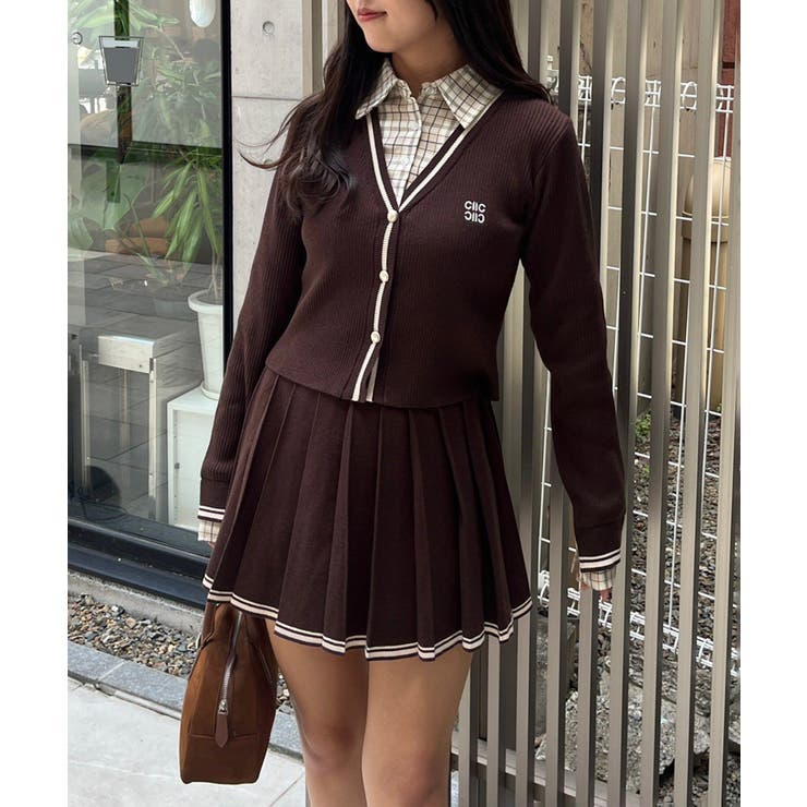 【セットアップ対応】裾ライン入りプリーツミニスカート | NICE CLAUP / OLIVE des OLIVE　OUTLET | 詳細画像6 