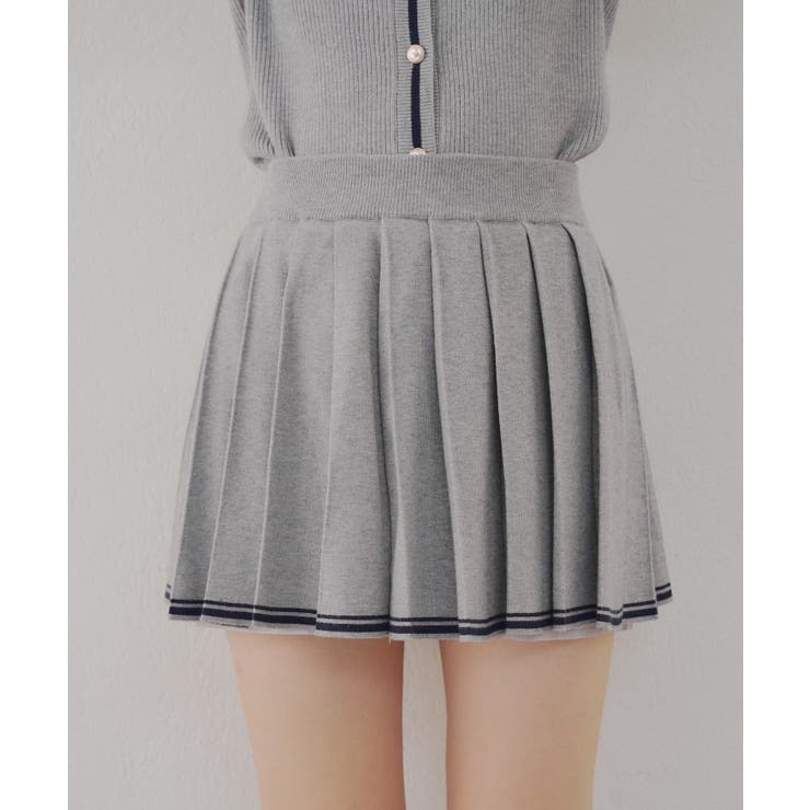 【セットアップ対応】裾ライン入りプリーツミニスカート | NICE CLAUP / OLIVE des OLIVE　OUTLET | 詳細画像11 