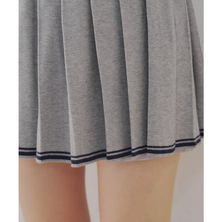 【セットアップ対応】裾ライン入りプリーツミニスカート | NICE CLAUP / OLIVE des OLIVE　OUTLET | 詳細画像15 