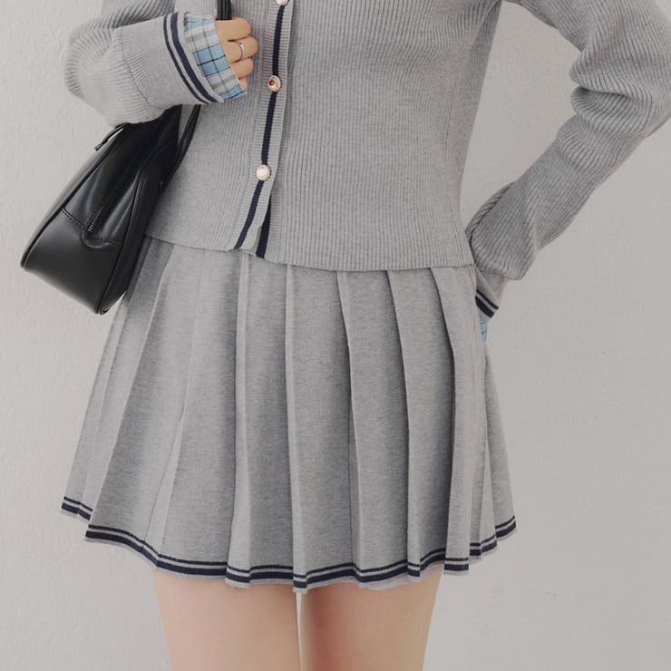 【セットアップ対応】裾ライン入りプリーツミニスカート | NICE CLAUP / OLIVE des OLIVE　OUTLET | 詳細画像16 