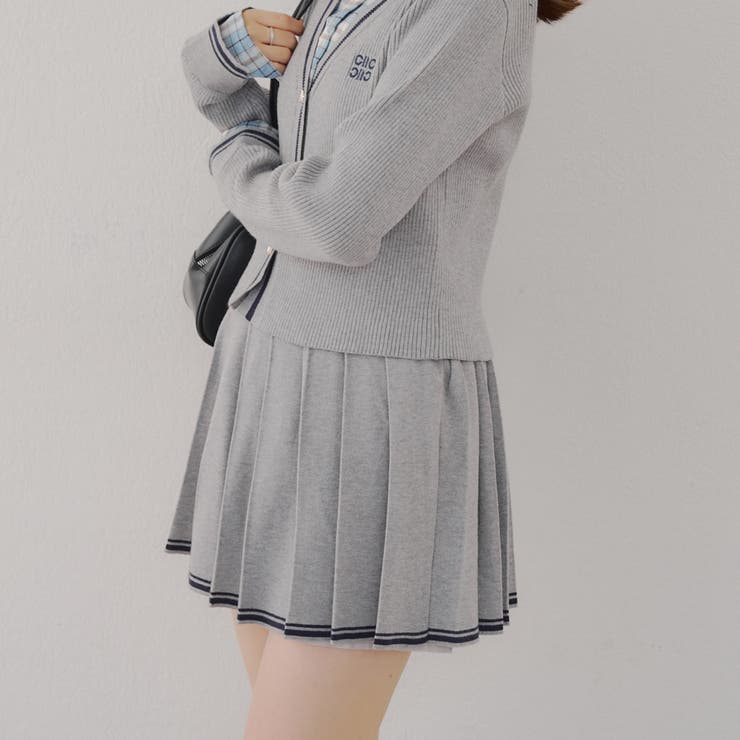 【セットアップ対応】裾ライン入りプリーツミニスカート | NICE CLAUP / OLIVE des OLIVE　OUTLET | 詳細画像19 