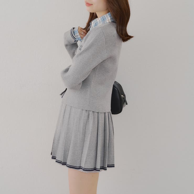 【セットアップ対応】裾ライン入りプリーツミニスカート | NICE CLAUP / OLIVE des OLIVE　OUTLET | 詳細画像21 