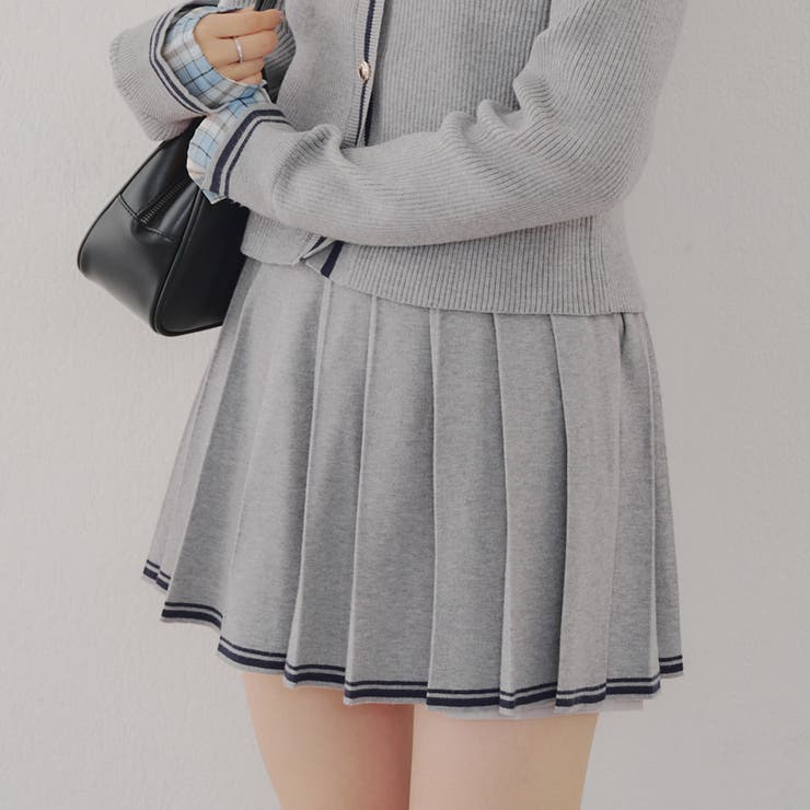 【セットアップ対応】裾ライン入りプリーツミニスカート | NICE CLAUP / OLIVE des OLIVE　OUTLET | 詳細画像24 