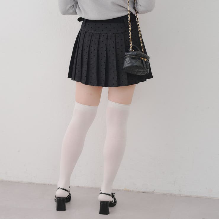 ドットベルト付プリーツミニスカート | NICE CLAUP / OLIVE des OLIVE　OUTLET | 詳細画像7 