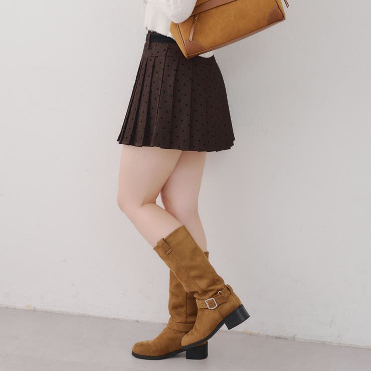 ドットベルト付プリーツミニスカート | NICE CLAUP / OLIVE des OLIVE　OUTLET | 詳細画像23 