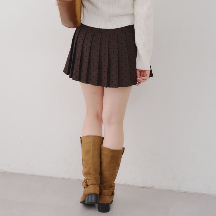 ドットベルト付プリーツミニスカート | NICE CLAUP / OLIVE des OLIVE　OUTLET | 詳細画像24 