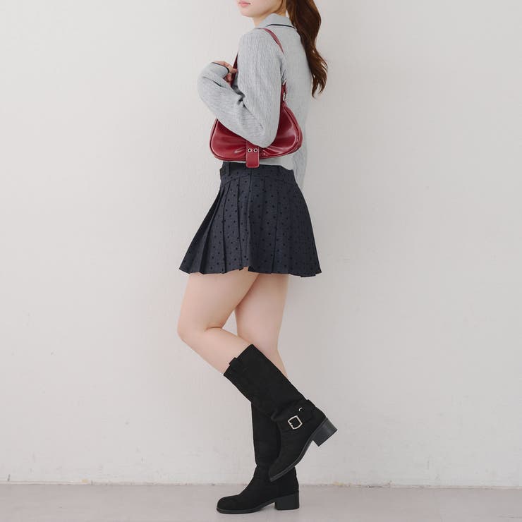 ドットベルト付プリーツミニスカート | NICE CLAUP / OLIVE des OLIVE　OUTLET | 詳細画像39 