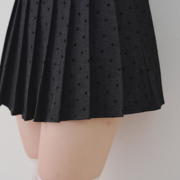 ドットベルト付プリーツミニスカート | NICE CLAUP / OLIVE des OLIVE　OUTLET | 詳細画像48 