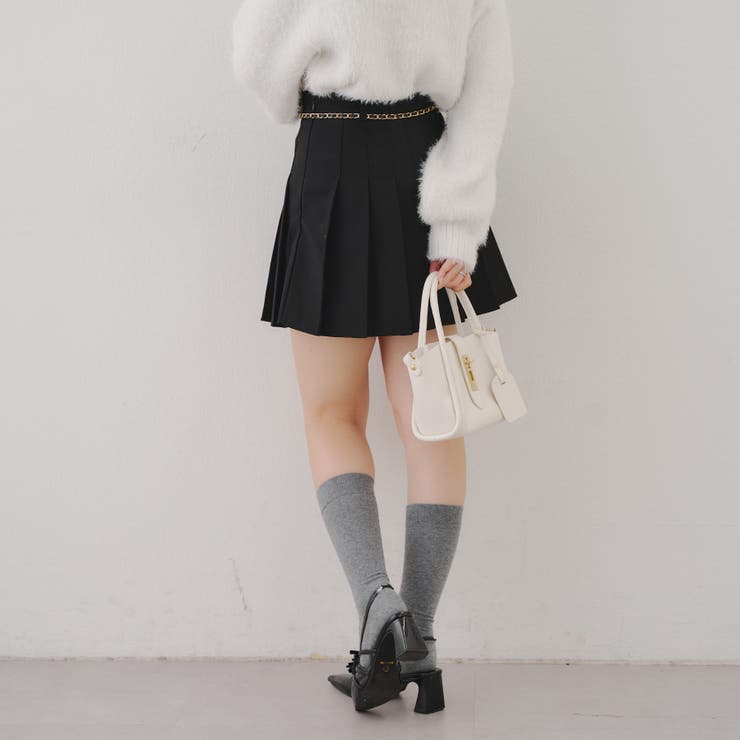 チャーム付プリーツミニスカート | NICE CLAUP / OLIVE des OLIVE　OUTLET | 詳細画像5 