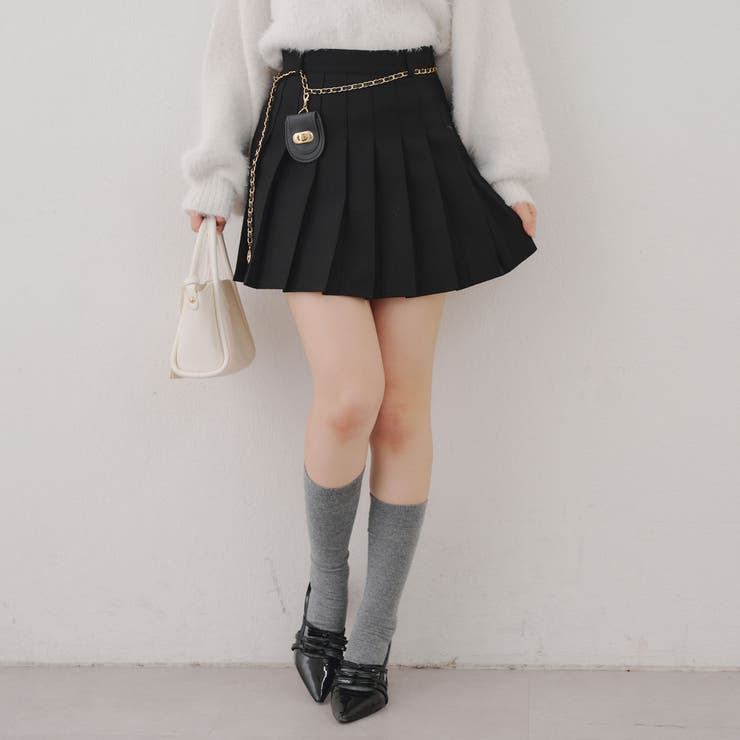 チャーム付プリーツミニスカート | NICE CLAUP / OLIVE des OLIVE　OUTLET | 詳細画像6 