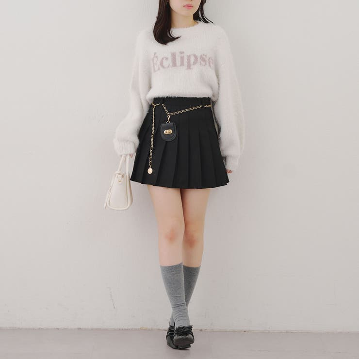 チャーム付プリーツミニスカート | NICE CLAUP / OLIVE des OLIVE　OUTLET | 詳細画像7 