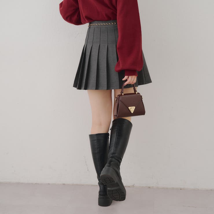 チャーム付プリーツミニスカート | NICE CLAUP / OLIVE des OLIVE　OUTLET | 詳細画像13 