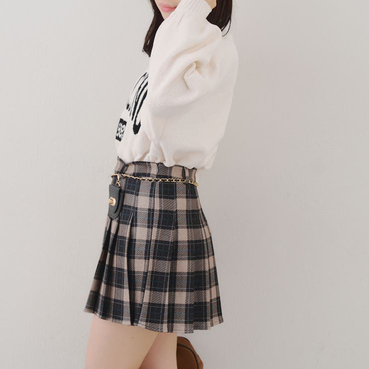 チャーム付プリーツミニスカート | NICE CLAUP / OLIVE des OLIVE　OUTLET | 詳細画像27 