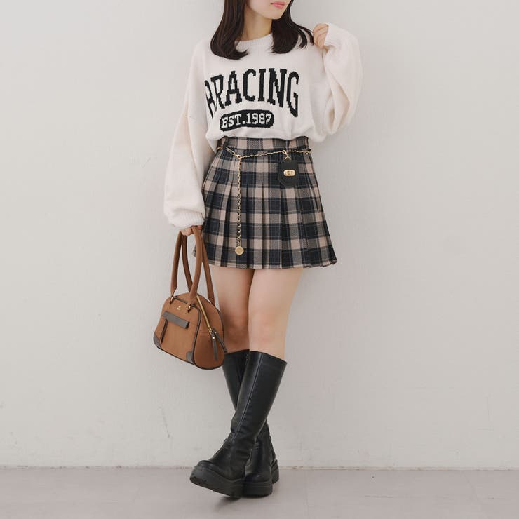 チャーム付プリーツミニスカート | NICE CLAUP / OLIVE des OLIVE　OUTLET | 詳細画像28 