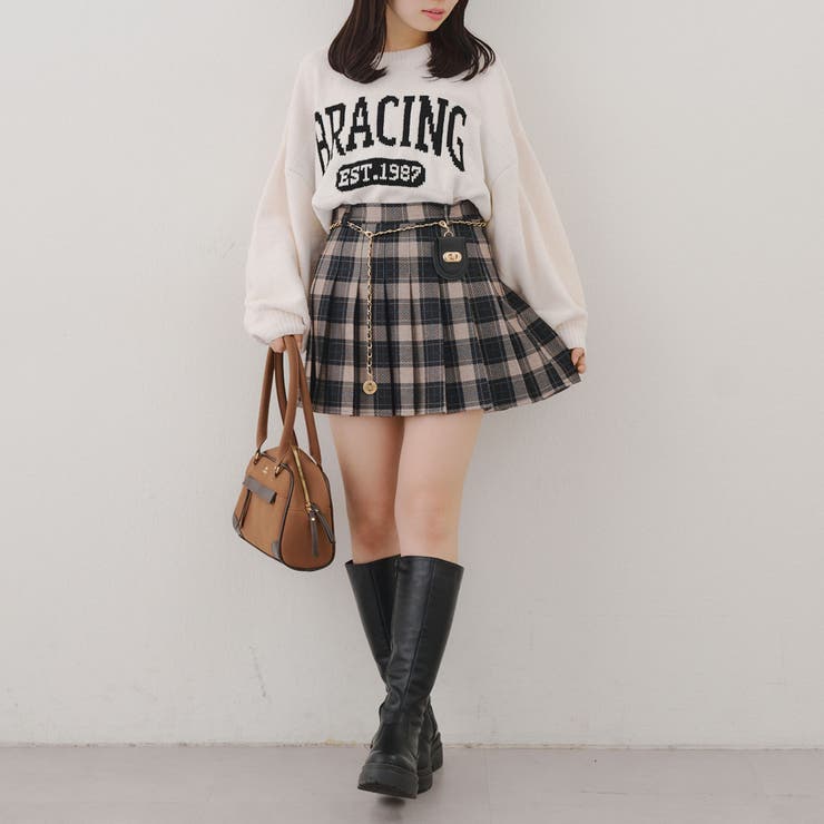 チャーム付プリーツミニスカート | NICE CLAUP / OLIVE des OLIVE　OUTLET | 詳細画像29 