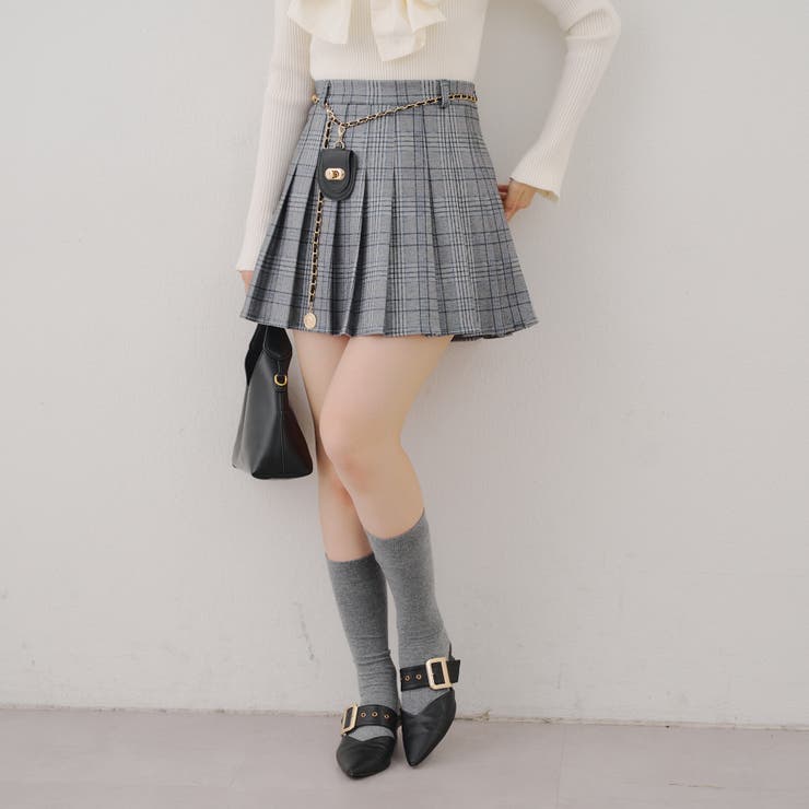 チャーム付プリーツミニスカート | NICE CLAUP / OLIVE des OLIVE　OUTLET | 詳細画像33 