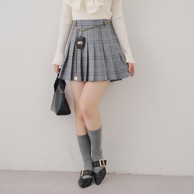 チャーム付プリーツミニスカート | NICE CLAUP / OLIVE des OLIVE　OUTLET | 詳細画像34 