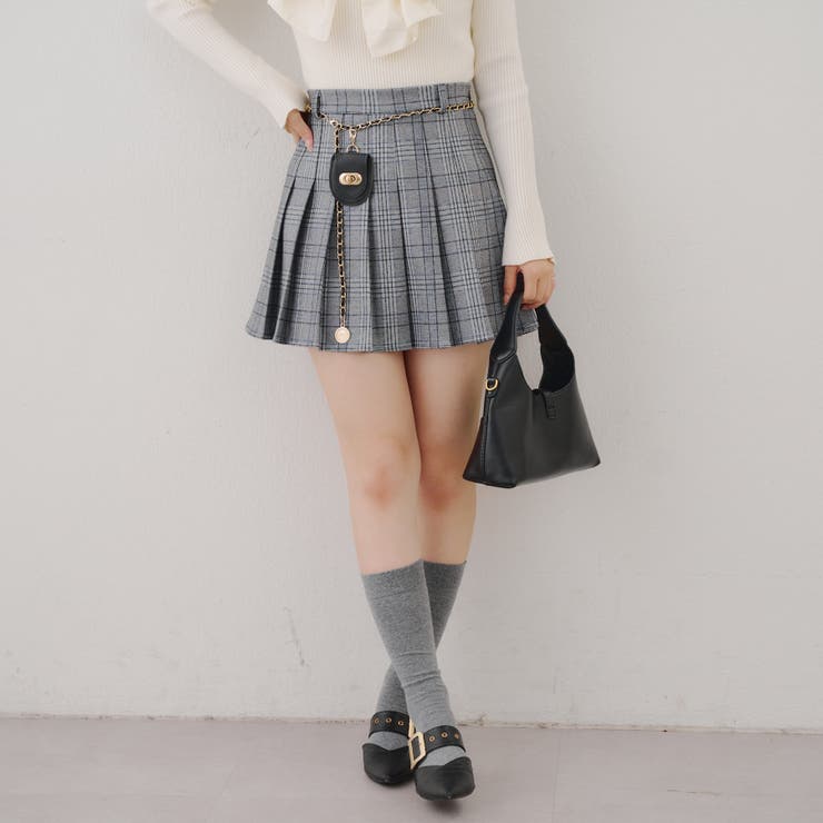 チャーム付プリーツミニスカート | NICE CLAUP / OLIVE des OLIVE　OUTLET | 詳細画像37 