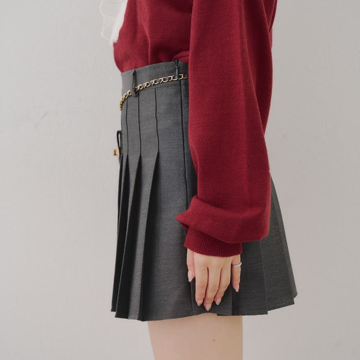 チャーム付プリーツミニスカート | NICE CLAUP / OLIVE des OLIVE　OUTLET | 詳細画像43 