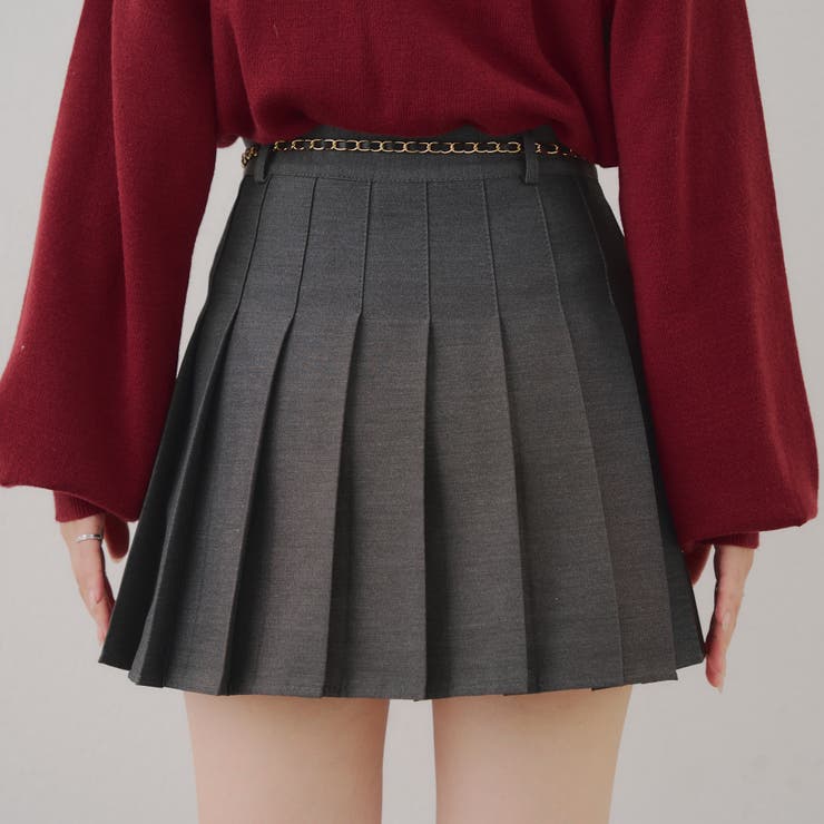 チャーム付プリーツミニスカート | NICE CLAUP / OLIVE des OLIVE　OUTLET | 詳細画像44 