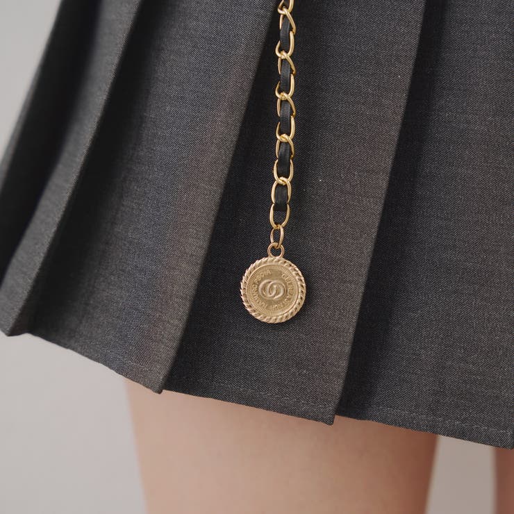 チャーム付プリーツミニスカート | NICE CLAUP / OLIVE des OLIVE　OUTLET | 詳細画像47 