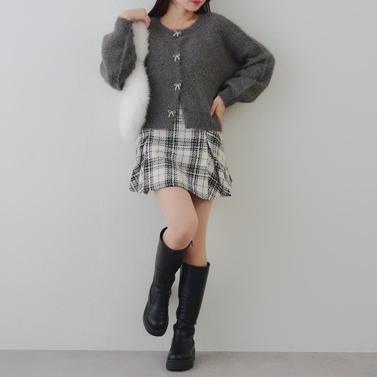 チェックプリーツミニスカート | RMAF　NICE CLAUP / OLIVE des OLIVE | 詳細画像7 