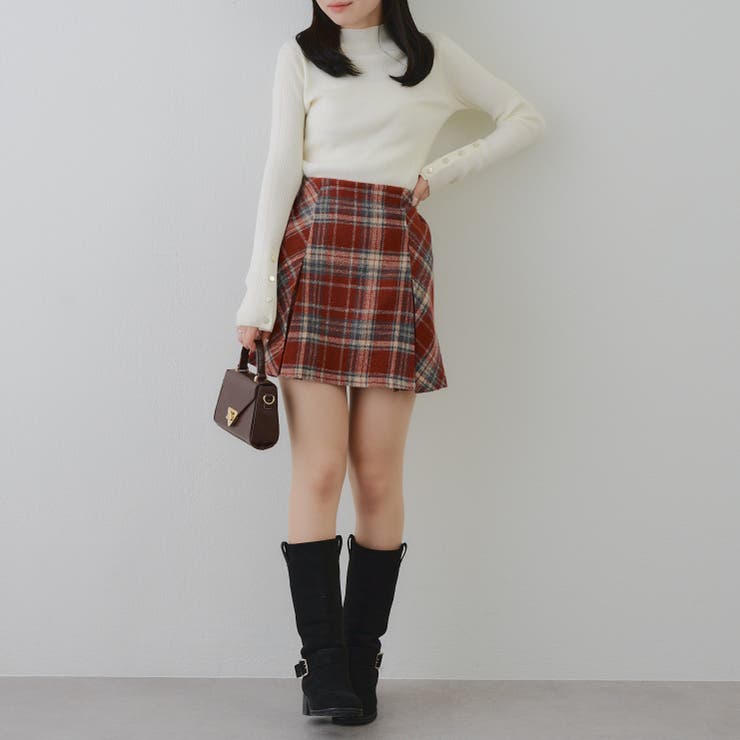 チェックプリーツミニスカート | RMAF　NICE CLAUP / OLIVE des OLIVE | 詳細画像21 