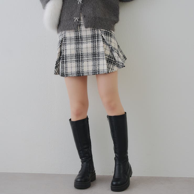 チェックプリーツミニスカート | RMAF　NICE CLAUP / OLIVE des OLIVE | 詳細画像2 