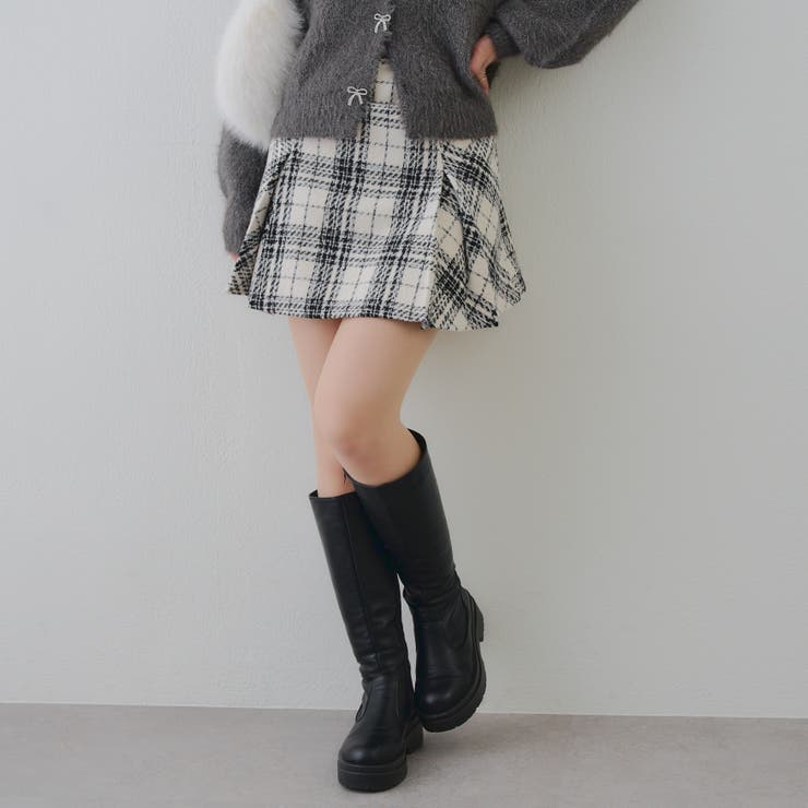 チェックプリーツミニスカート | RMAF　NICE CLAUP / OLIVE des OLIVE | 詳細画像3 