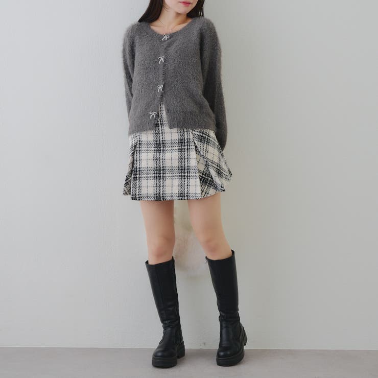 チェックプリーツミニスカート | RMAF　NICE CLAUP / OLIVE des OLIVE | 詳細画像5 