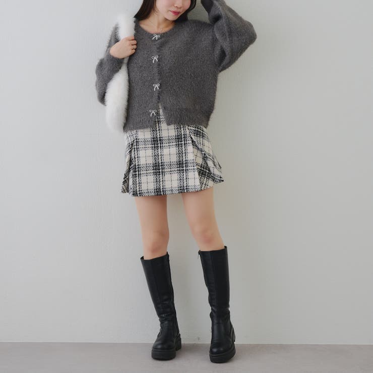 チェックプリーツミニスカート | RMAF　NICE CLAUP / OLIVE des OLIVE | 詳細画像6 