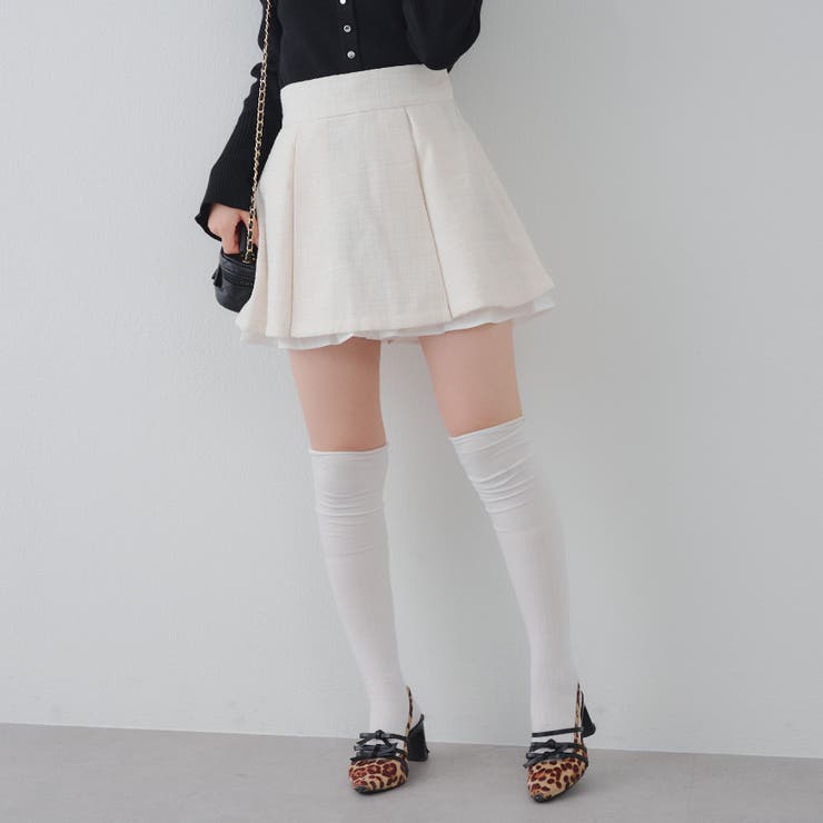 【セットアップ対応】ツイード裾チラリミニスカート | RMAF　NICE CLAUP / OLIVE des OLIVE | 詳細画像11 