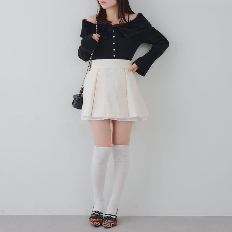 【セットアップ対応】ツイード裾チラリミニスカート | RMAF　NICE CLAUP / OLIVE des OLIVE | 詳細画像16 