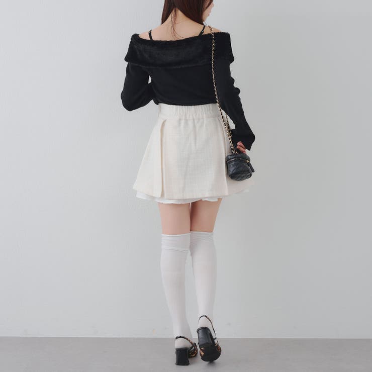 【セットアップ対応】ツイード裾チラリミニスカート | RMAF　NICE CLAUP / OLIVE des OLIVE | 詳細画像18 