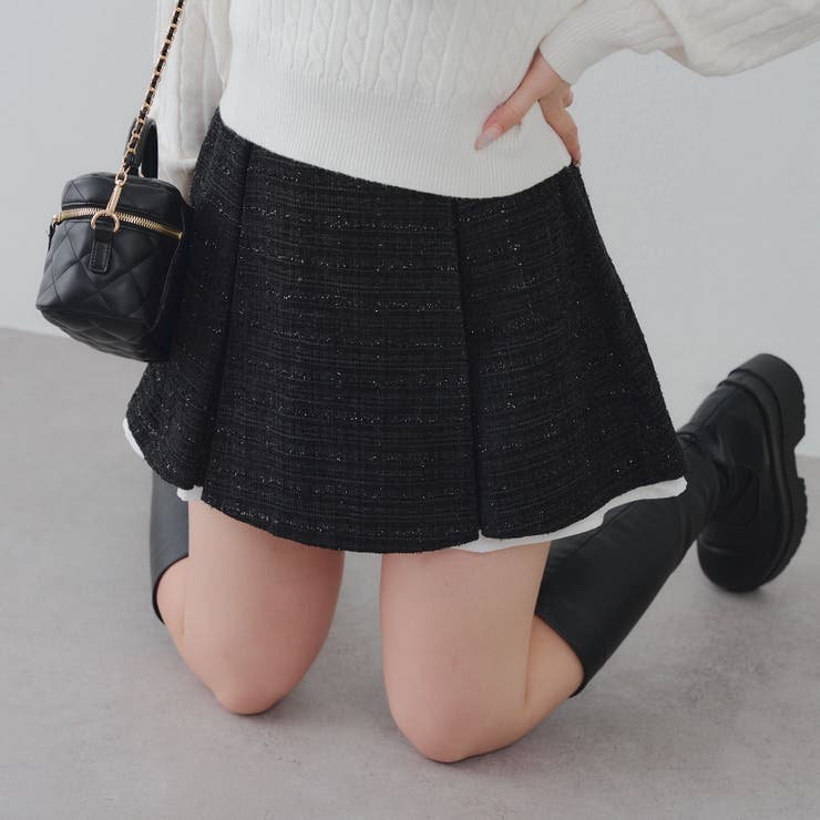 【セットアップ対応】ツイード裾チラリミニスカート | RMAF　NICE CLAUP / OLIVE des OLIVE | 詳細画像19 